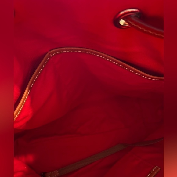 DOONEY & BOURKE GINGHAM AIMEE DRAWSTRING - PINK and WHITE - NEVER USED - - Picture 9 of 11